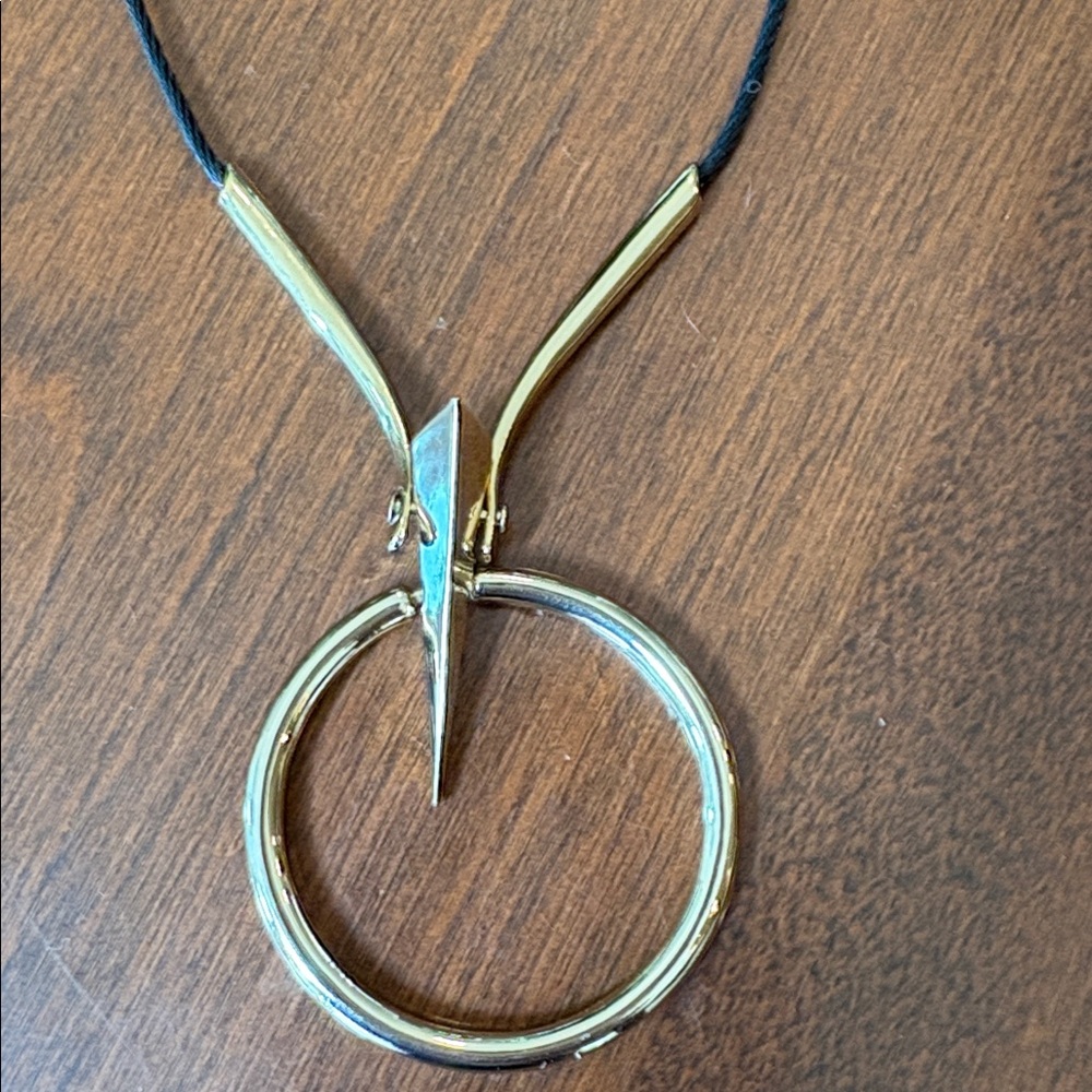 Alexis Bittar | Gold and Black Pendant Necklace - Picture 2 of 7